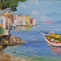 A / 29  COTE GRECQUE / 41X27 / 190 € encadré