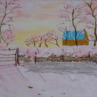 C / 8  HIVER / 43X32 / 180 € encadré